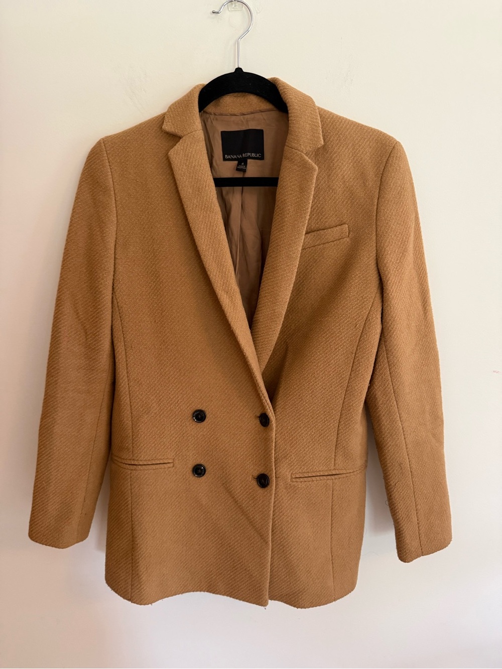 Banana Republic Women's Camel Double-Breasted Jacket